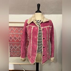 Vintage Wilson’s Leather Pink Shearling Coat